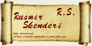 Rusmir Skenderi vizit kartica